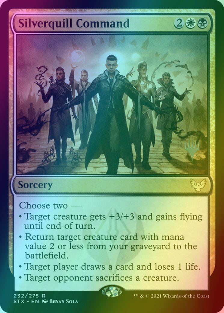 Silverquill Command [Promo Pack] [232p] [Strixhaven: School of Mages  Promos] [Foil] – Face to Face Games