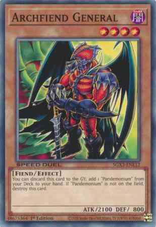 Archfiend General - SGX3-ENE12 - Common - 1st Edition