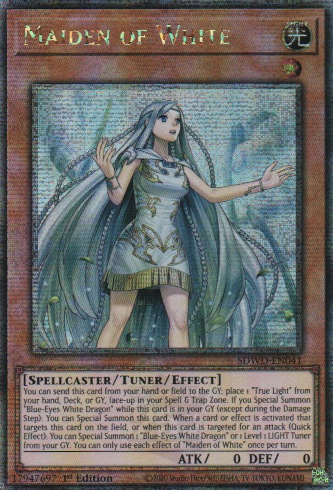 Maiden of White - SDWD-EN041 - Quarter Century Secret Rare - 1st Edition
