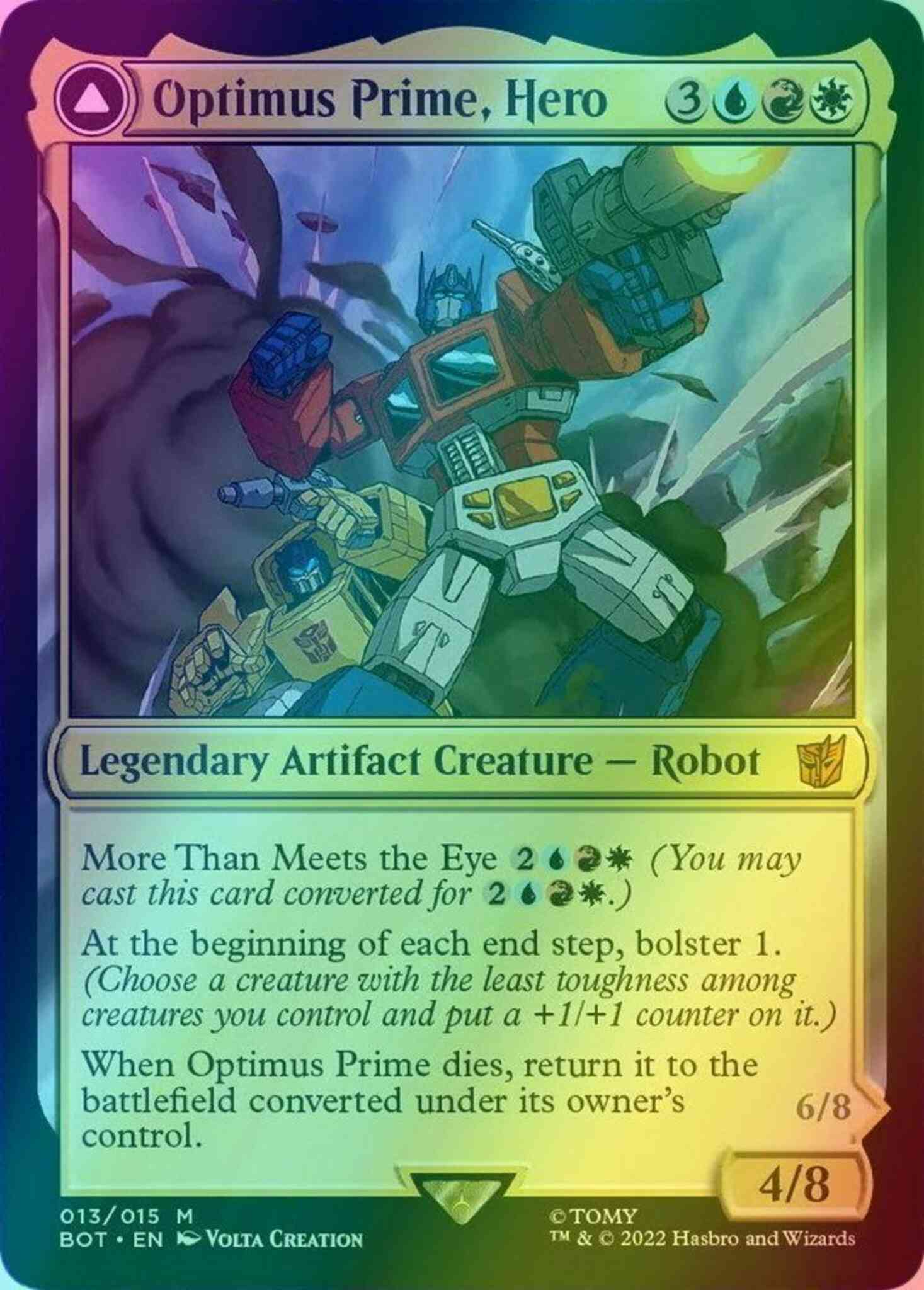 Optimus Prime, Hero // Optimus Prime, Autobot Leader [13] [Universes  Beyond: Transformers] [Foil] – Face to Face Games