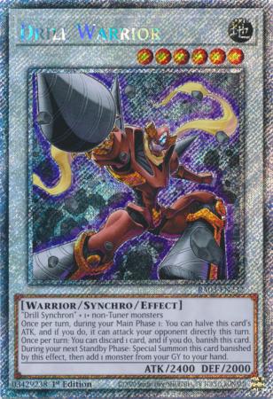 Drill Warrior - RA03-EN232 - Platinum Secret Rare - 1st Edition