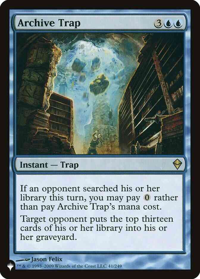 Archive Trap [ZEN-41] [The List] [Non-Foil] – Face to Face Games