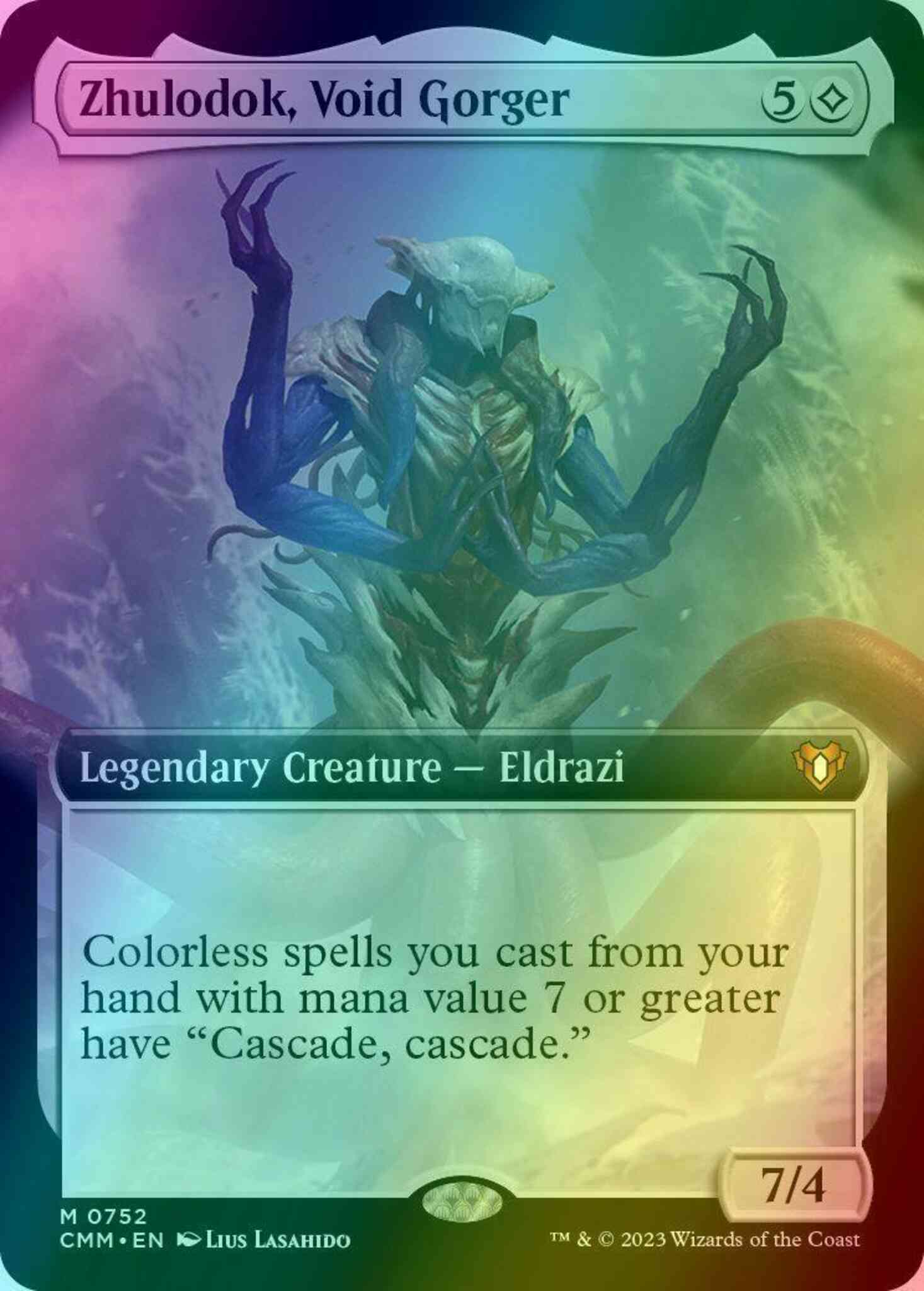 mtg zhulodok commander deck Zhulodok, Void Gorger [752] [Extended Art] [Commander Masters] [Foil] –  Face to Face Games