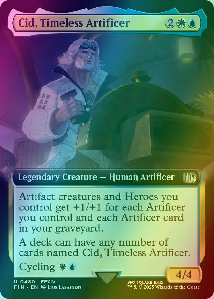 mtg all cid cards Cid, Timeless Artificer [480] [Extended Art] [FINAL FANTASY] [Foil] – Face  to Face Games