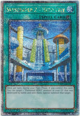 Skyscraper 2 - Hero City - RA03-EN175 - Quarter Century Secret Rare - 1st Edition