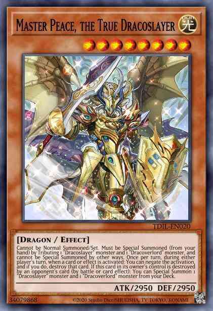Master Peace, the True Dracoslayer - MP17-EN075 - Ultra Rare - 1st Edition