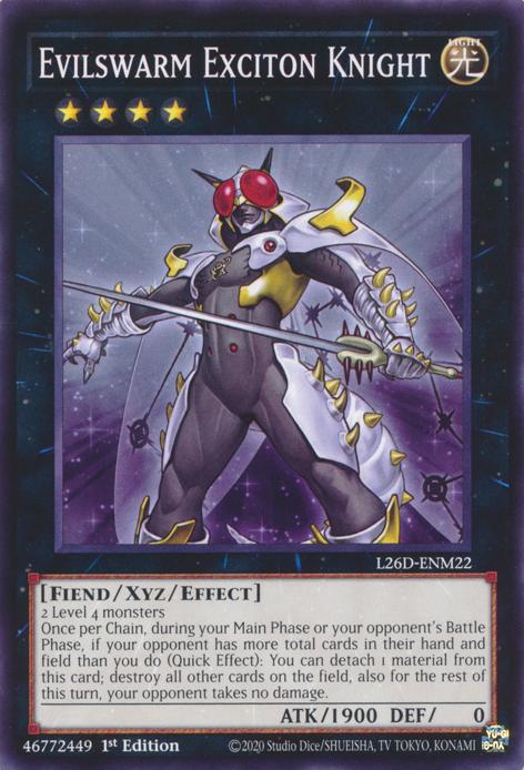 Evilswarm Exciton Knight - L26D-ENM22 - Common - 1st Edition