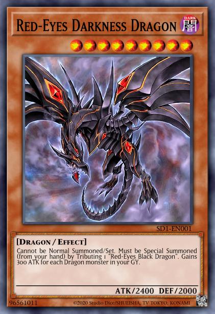 Red-Eyes Darkness Dragon - SD1-EN001 - Ultra Rare - Unlimited