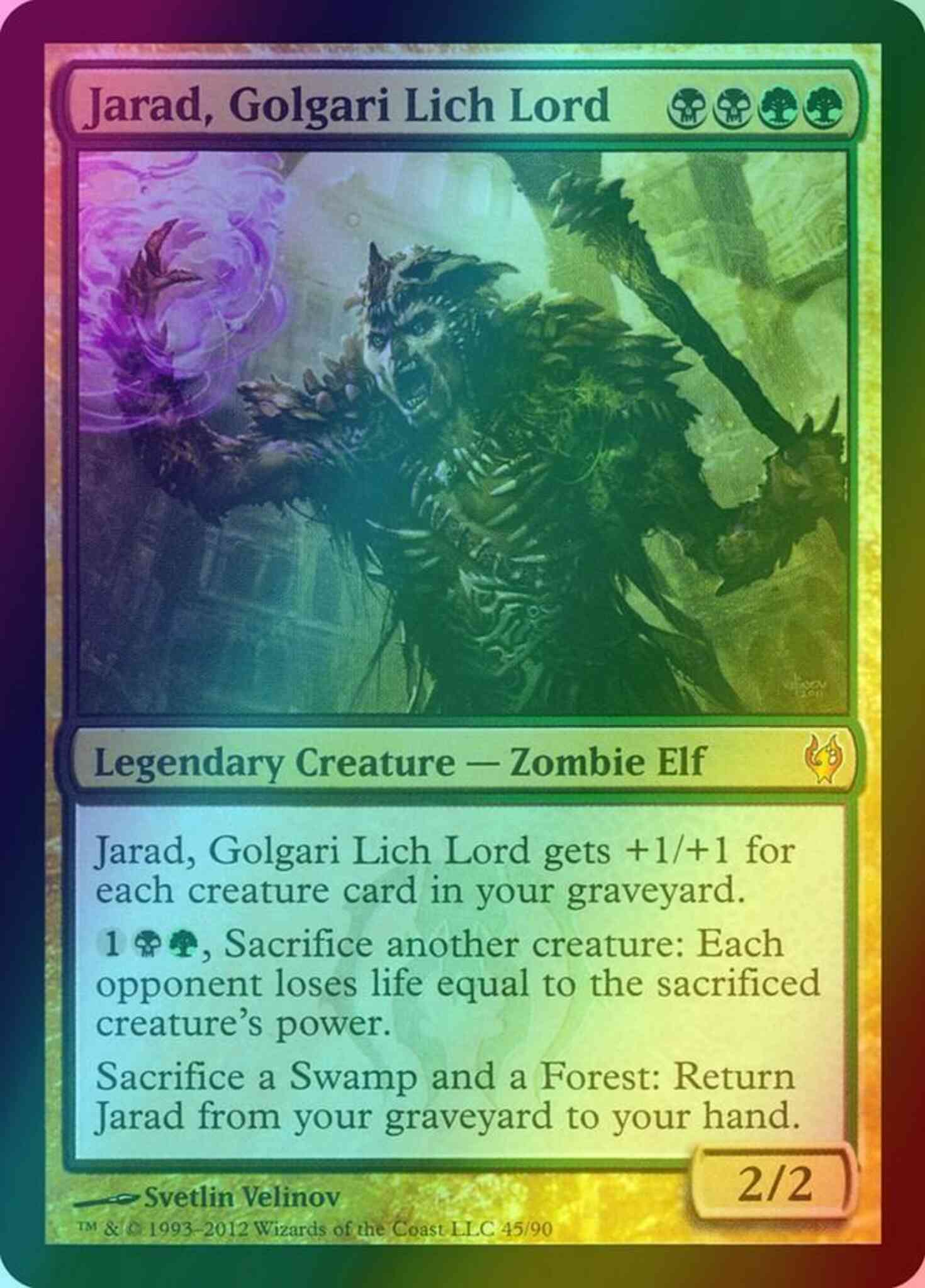 mtg jarad commander deck Jarad, Golgari Lich Lord [45] [Duel Decks Izzet vs Golgari] [Foil] – Face  to Face Games