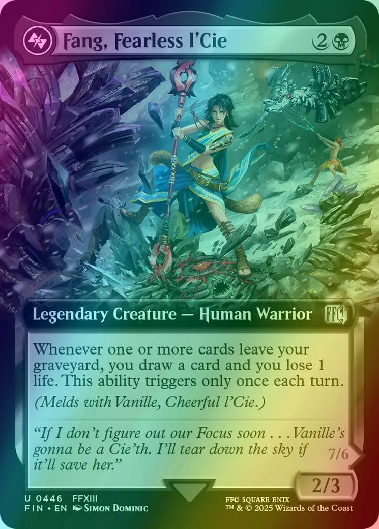 Fang, Fearless l'Cie // Ragnarok, Divine Deliverance [446] [Extended Art] [FINAL  FANTASY] [Foil] – Face to Face Games