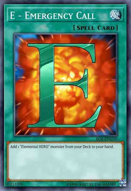 E - Emergency Call - RYMP-EN024 - Secret Rare - 1st Edition