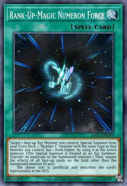 Rank-Up-Magic Numeron Force - MP14-EN101 - Ultra Rare - 1st Edition