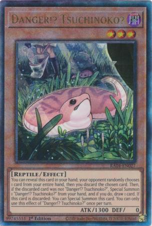 Danger!? Tsuchinoko? - RA04-EN027 - Ultimate Rare - 1st Edition
