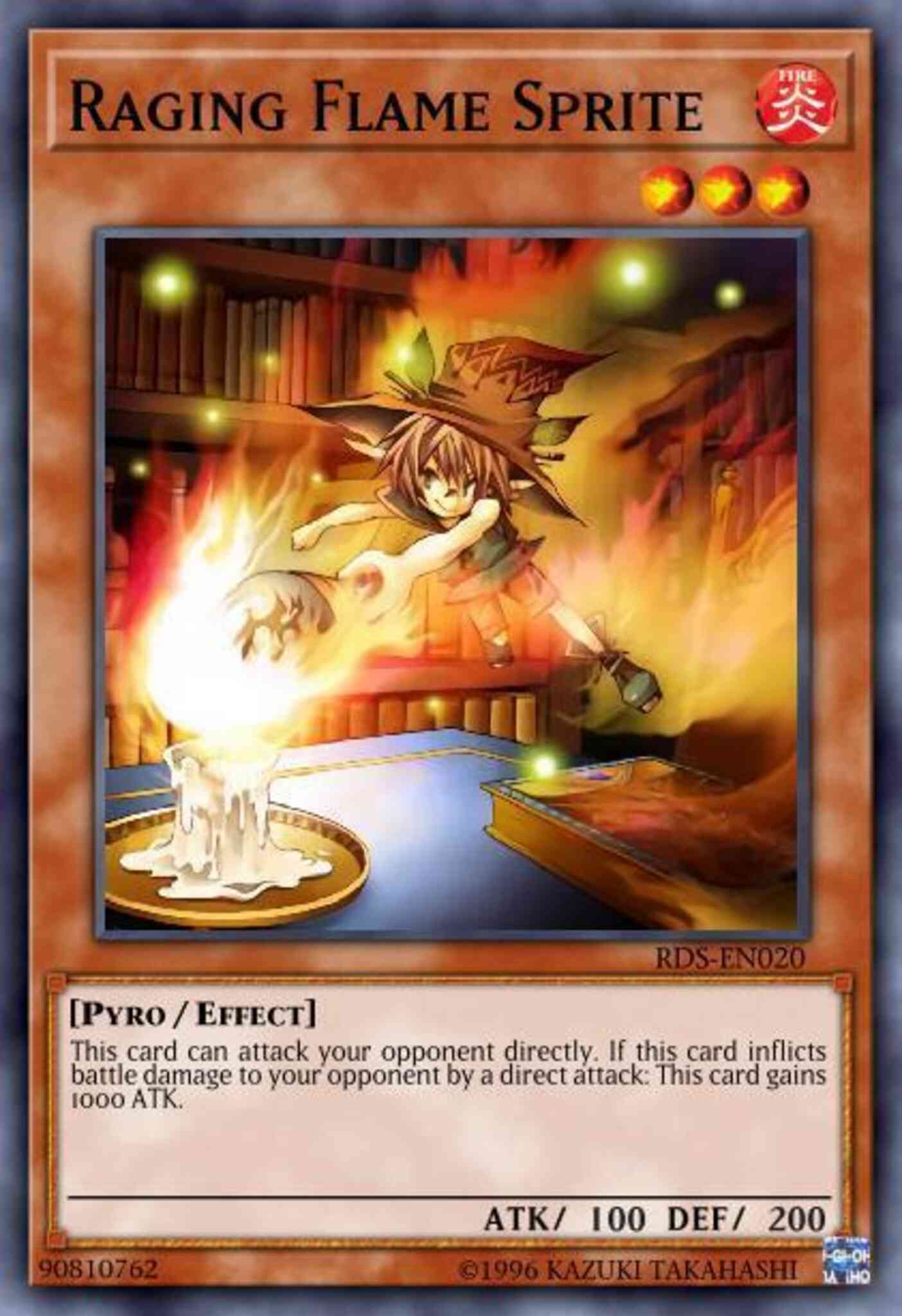 Raging Flame Sprite - BP01-EN136 - Common - 1st Edition