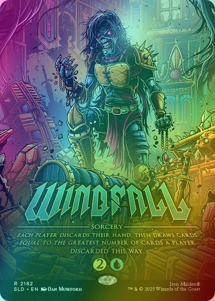 Windfall [2182] [Borderless] [Iron Maiden: Eddie Unchained] [Secret Lair  Drop] [Rainbow Foil] – Face to Face Games