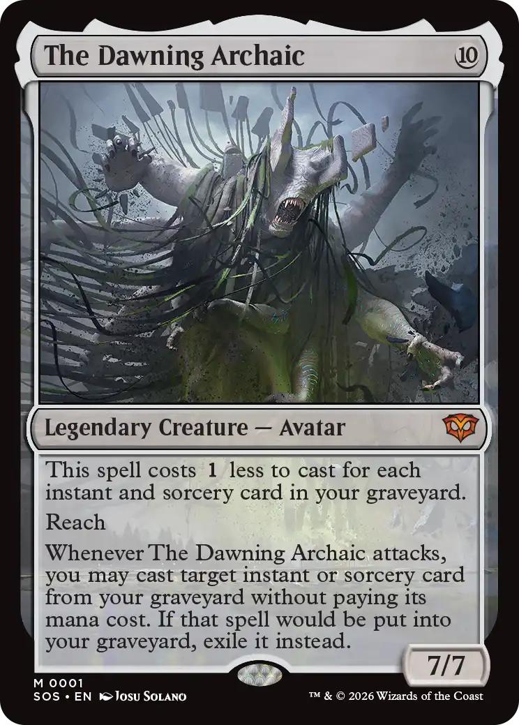 The Dawning Archaic [1] [Secrets of Strixhaven] [Non-Foil] – Face