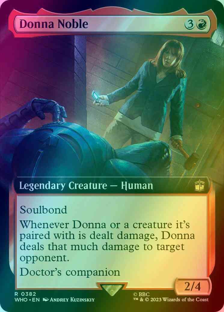 donna noble mtg card Donna Noble [382] [Extended Art] [Universes Beyond: Doctor Who] [Foil] –  Face to Face Games
