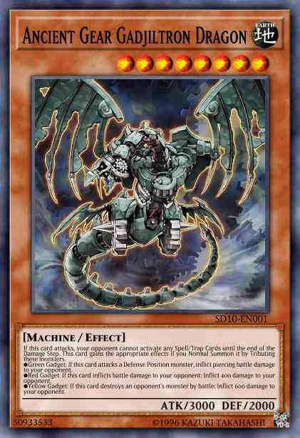 Ancient Gear Gadjiltron Dragon - WCPP-EN018 - Rare - Limited