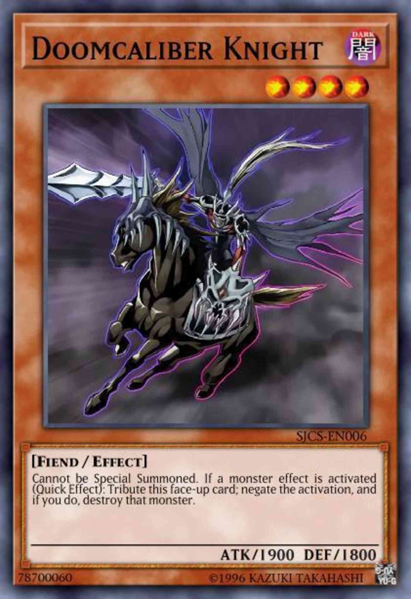 Doomcaliber Knight - GLD4-EN023 - Gold Rare - Limited