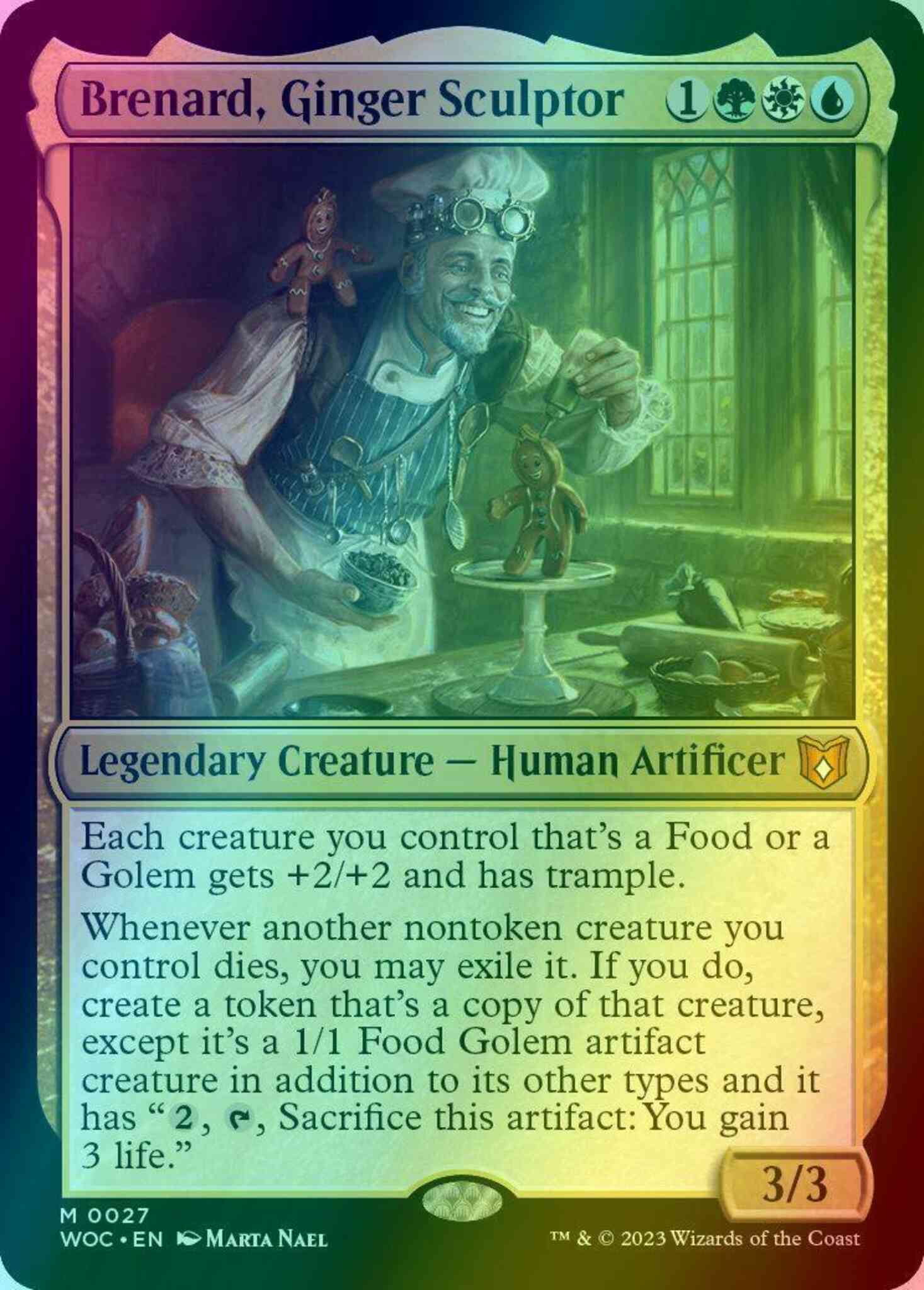 Brenard, Ginger Sculptor [27] [Wilds of Eldraine: Commander] [Foil] – Face  to Face Games
