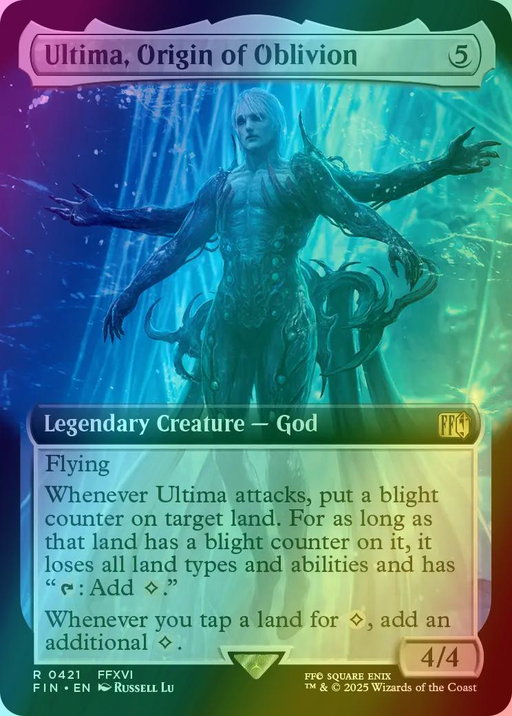 ultima final fantasy mtg Fantasy: Ultima, Promos Revealed On WeeklyMTG Stream Ultima, Origin of Oblivion