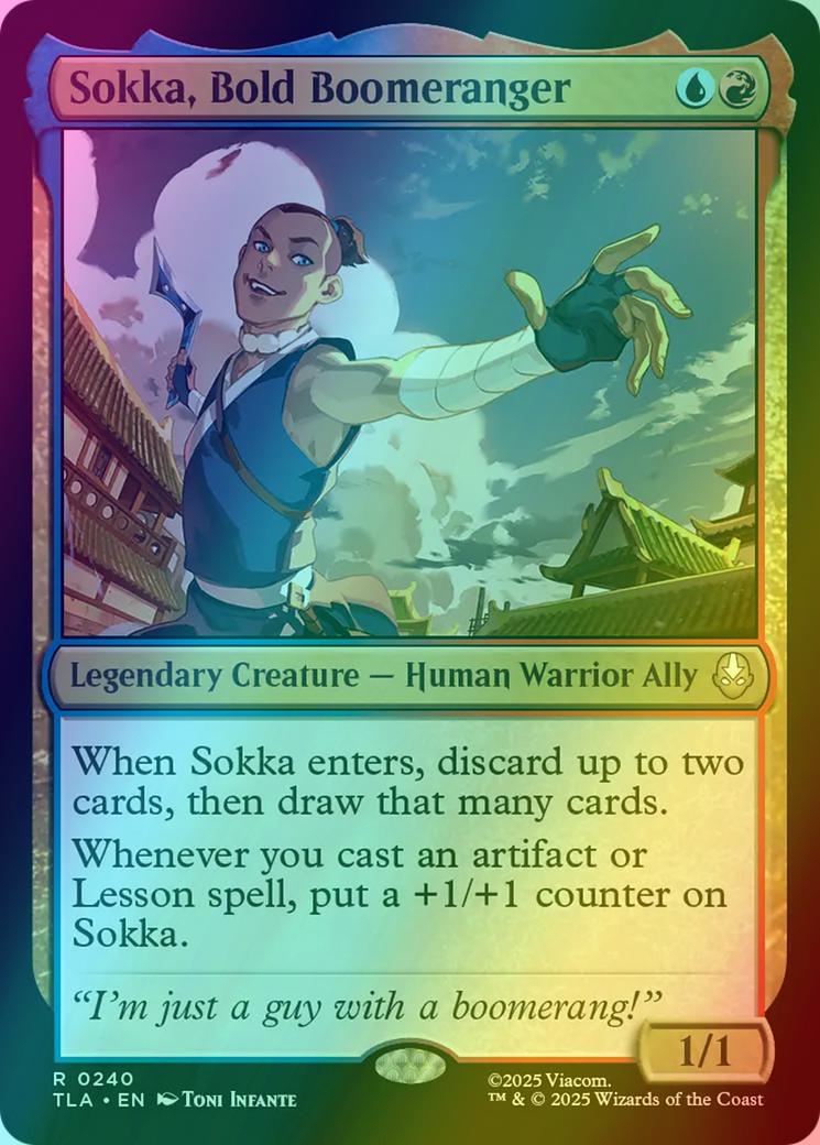 mtg cards with buyback Sokka, Bold Boomeranger [240] [Avatar: The Last Airbender] [Foil] – Face to  Face Games