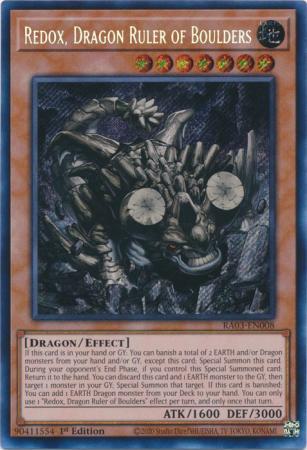 Redox, Dragon Ruler of Boulders - RA03-EN008 - Secret Rare - 1st Edition