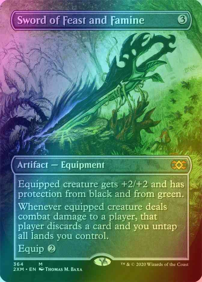 Sword of Feast and Famine [364] [Borderless] [Double Masters