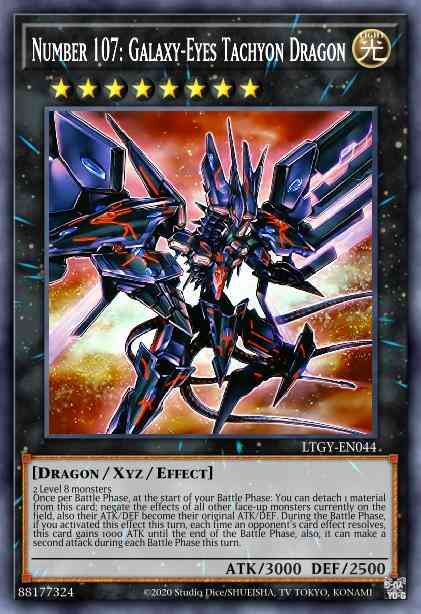 Number 107: Galaxy-Eyes Tachyon Dragon - BLLR-EN067 - Ultra Rare - 1st Edition