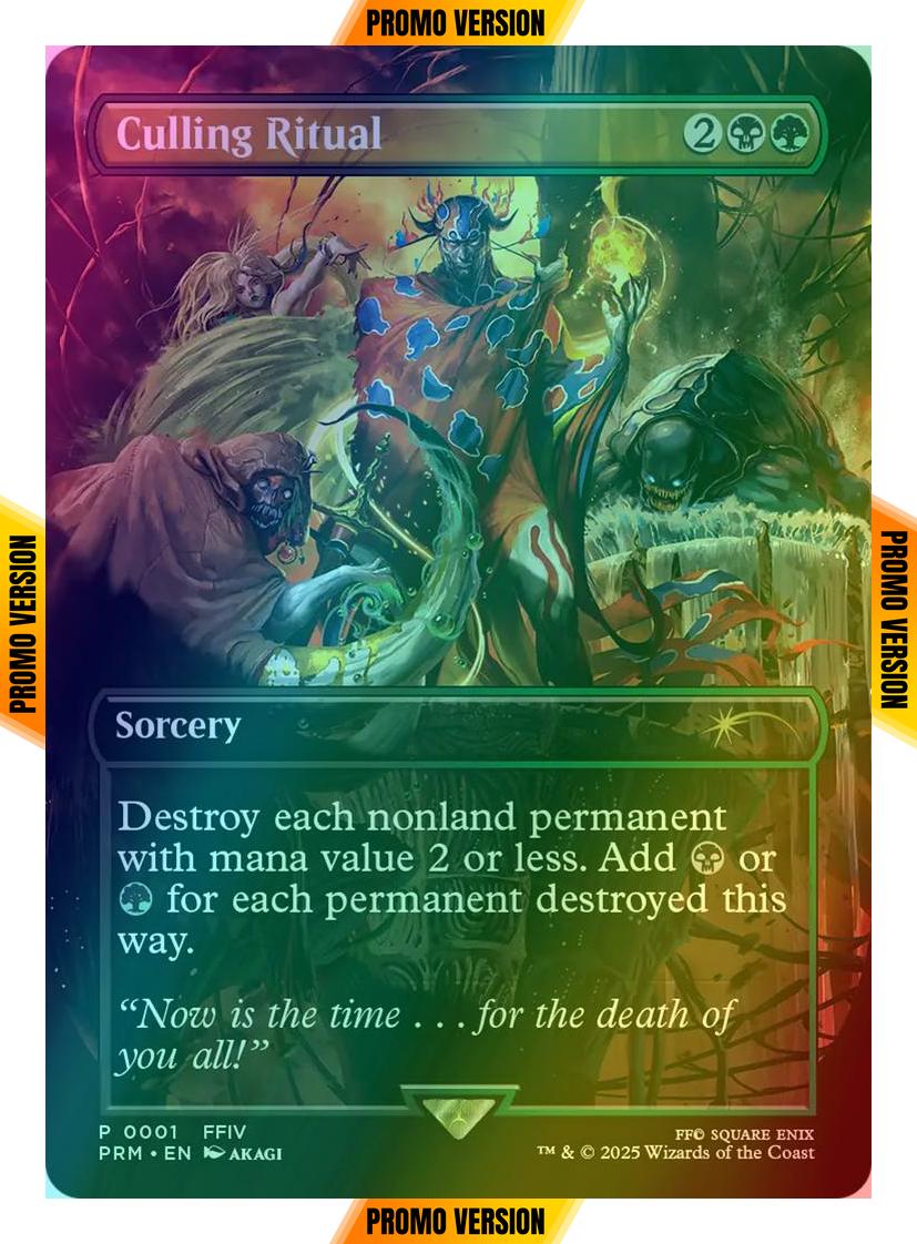 Culling Ritual [4] [Borderless] [FFIV] [Commander Party] [Wizards