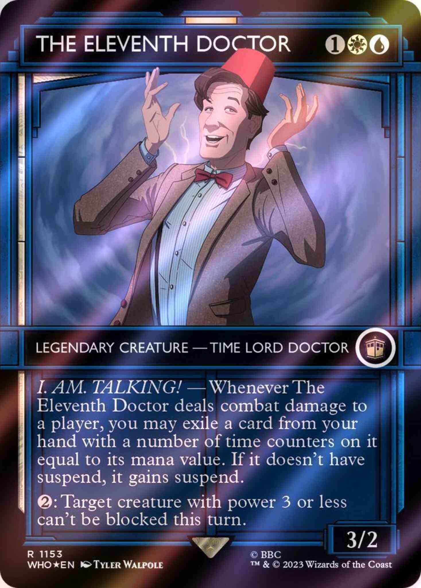 The Eleventh Doctor [1153] [TARDIS Showcase] [Universes Beyond: Doctor Who]  [Surge Foil] – Face to Face Games