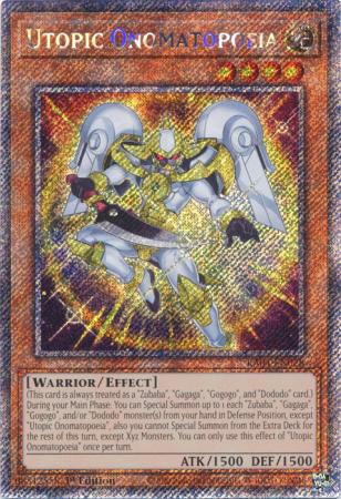 Utopic Onomatopoeia - RA04-EN028 - Platinum Secret Rare - 1st Edition