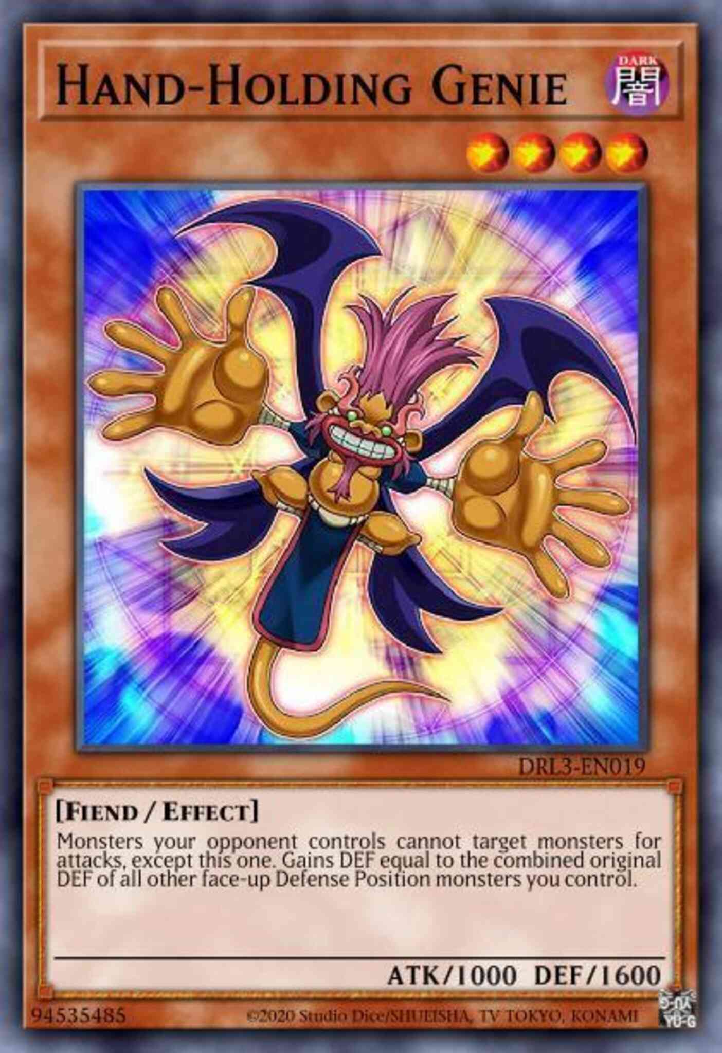Hand-Holding Genie - DRL3-EN019 - Ultra Rare - 1st Edition