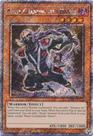 Ninja Grandmaster Hanzo - RA04-EN173 - Platinum Secret Rare - 1st Edition