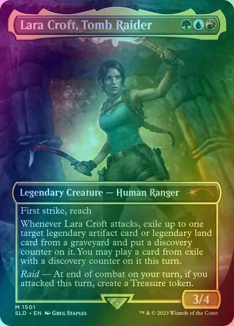 mtg lara croft commander deck Brewing a TOMB RAIDER with You may play a card from exile with a discovery counter on it this turn Lara Croft, Tomb Raider Commander