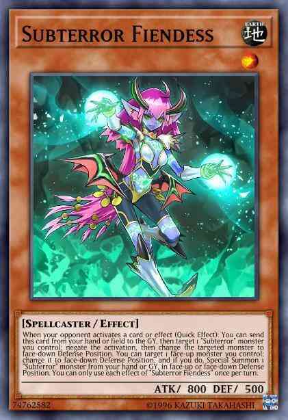 Subterror Fiendess - FIGA-EN048 - Super Rare - 1st Edition