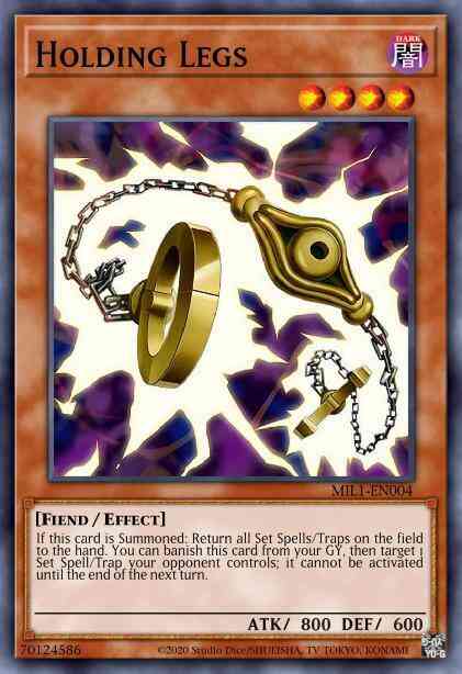Holding Legs - MIL1-EN004 - Super Rare - 1st Edition