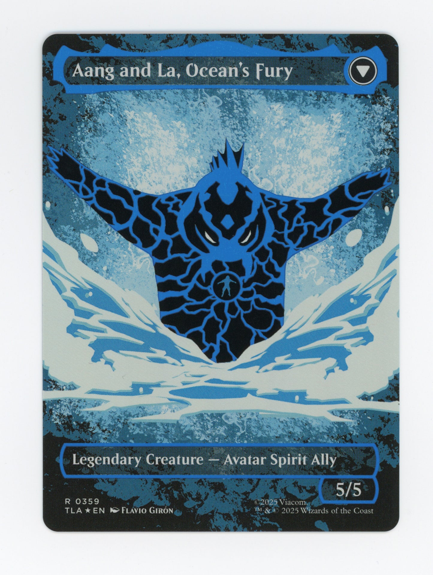 Aang, Swift Savior // Aang and La, Ocean's Fury — Borderless|Battle Pose|Neon Ink — ID 19668