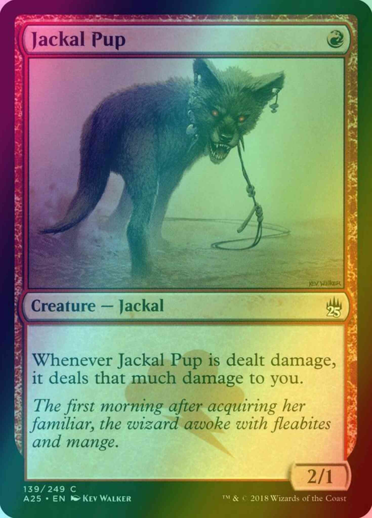 mtg jackal cards Jackal Pup [139] [Masters 25] [Foil] – Face to Face Games