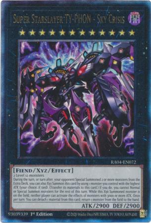Super Starslayer TY-PHON - Sky Crisis - RA04-EN072 - Ultimate Rare - 1st Edition