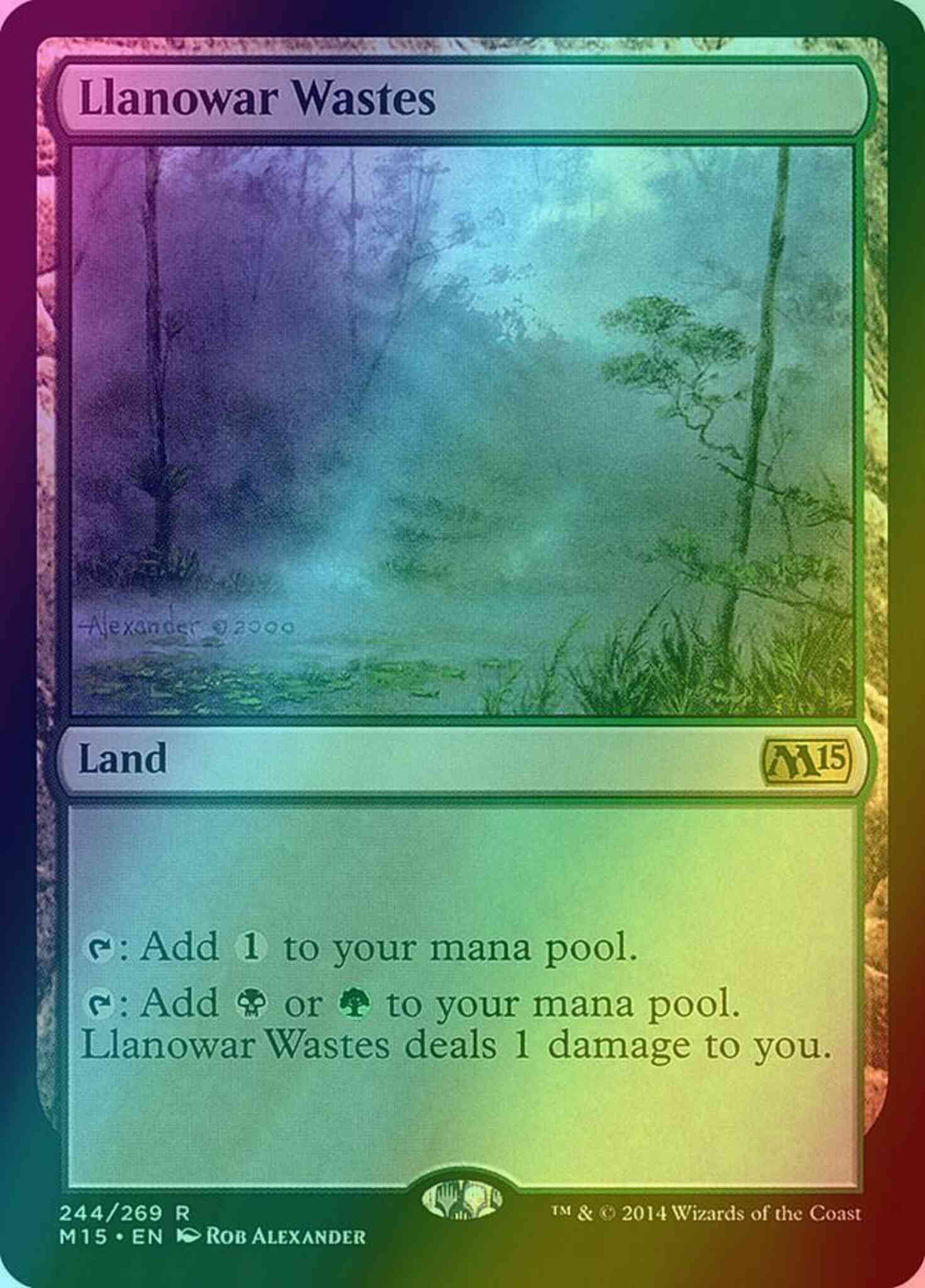 Llanowar Wastes [244] [Magic 2015] [Foil] – Face to Face Games