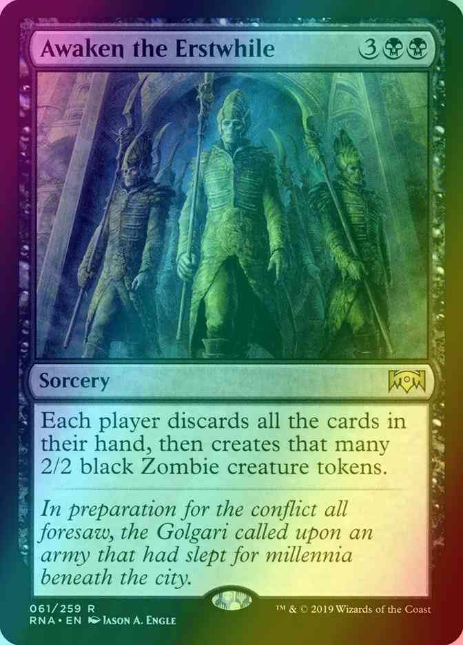 Awaken the Erstwhile [61] [Ravnica Allegiance] [Foil] – Face to Face Games