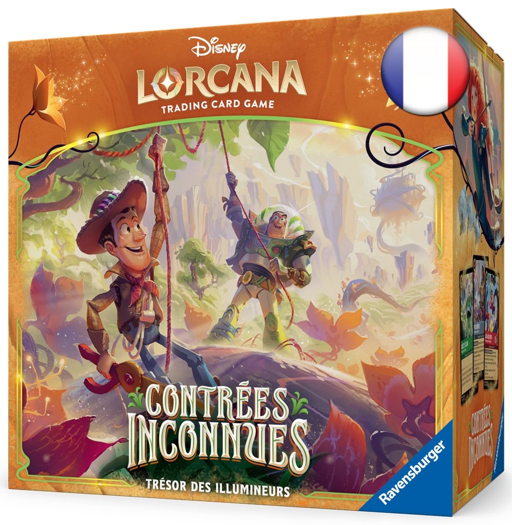 french lorcana cards Disney Lorcana: Wilds Unknown - Illumineer's Trove Quantity:Pack (1) Card Drawing Engines in age 13+ years