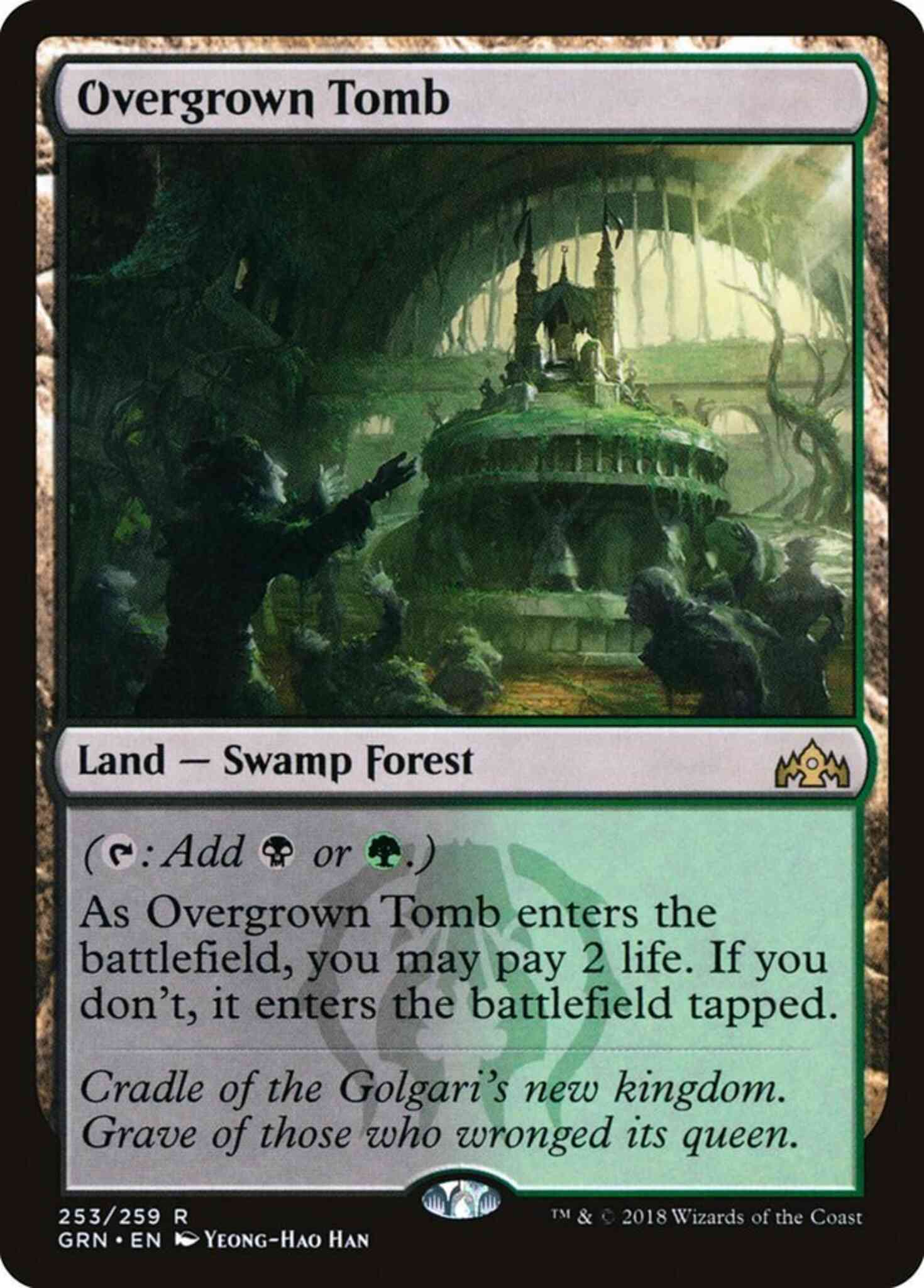 Overgrown Tomb [253] [Guilds of Ravnica] [Non-Foil] – Face to Face