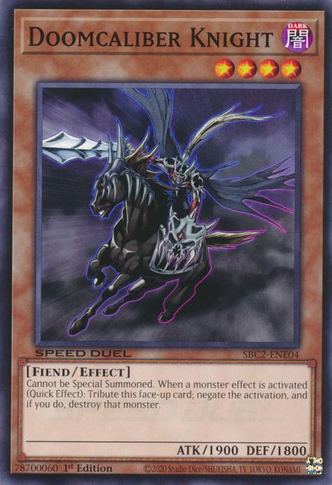 Doomcaliber Knight - SBC2-ENE04 - Common - 1st Edition