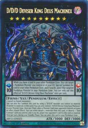 D/D/D Deviser King Deus Machinex - MP23-EN023 - Prismatic Secret Rare - 1st Edition