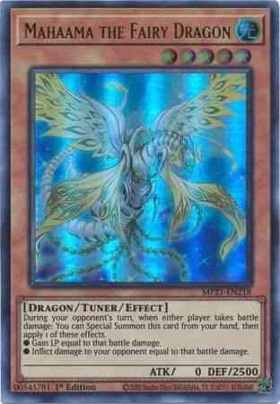 Mahaama the Fairy Dragon - MP21-EN218 - Ultra Rare - 1st Edition