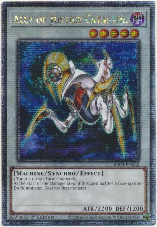 Ally of Justice Catastor - RA03-EN222 - Quarter Century Secret Rare - 1st Edition