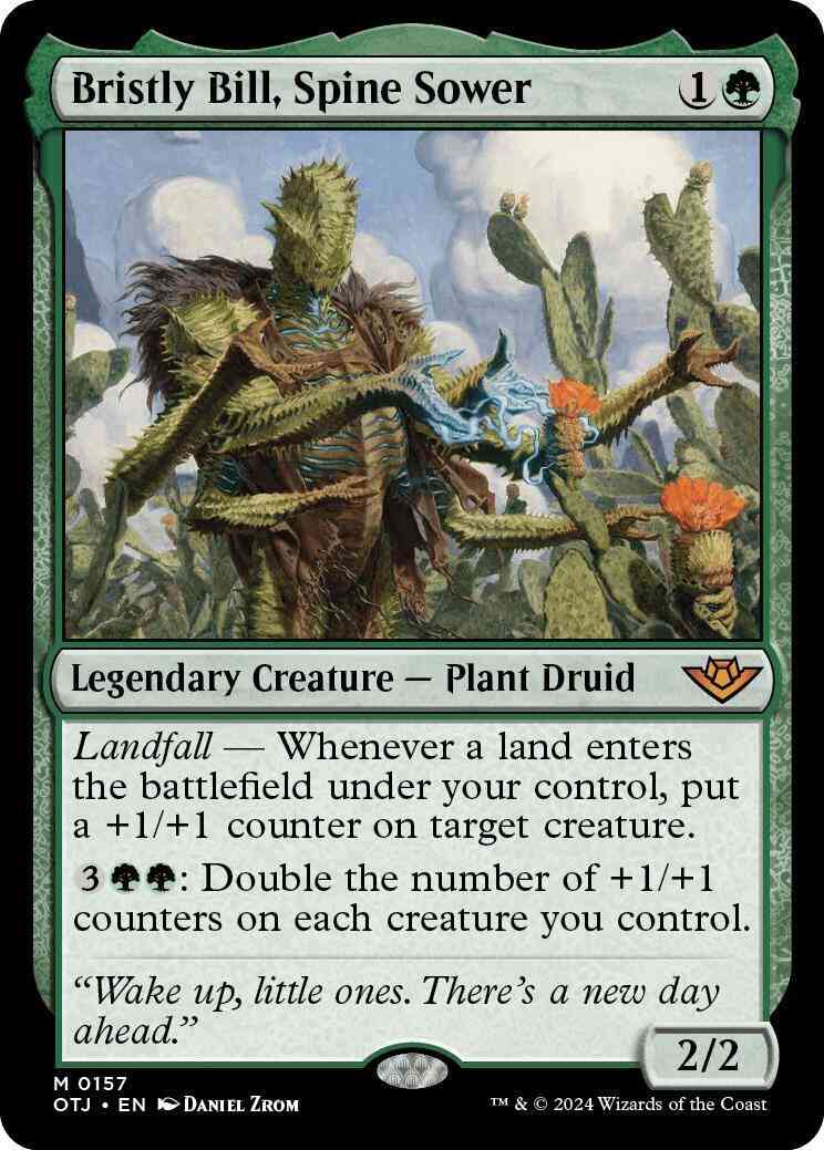 face to face Bristly Bill, Spine Sower [157] [Outlaws of Thunder Junction] [Non