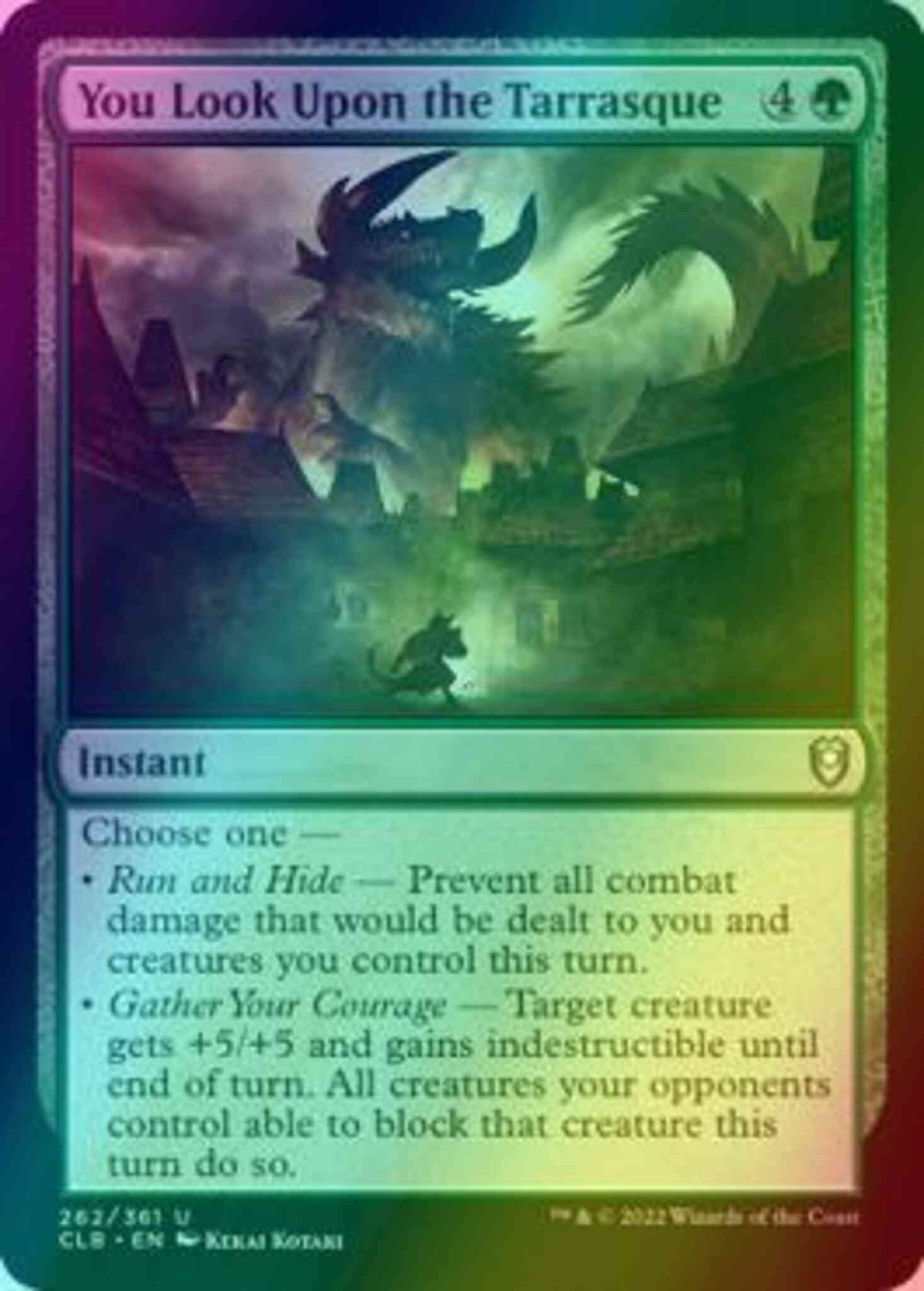 mtg tarrasque card Magic The Gathering - The (207) Legendary Creature Dinosaur The Tarrasque MTG - Adventures